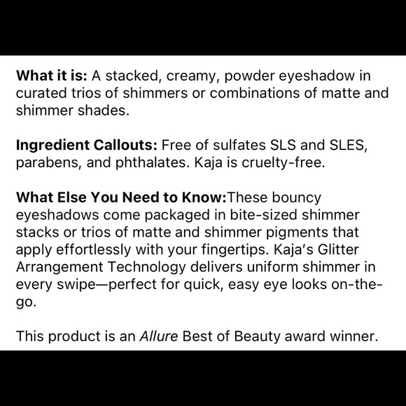 NWT Kaja Beauty Bento Bouncy Eyeshadow Trio in Chocolate Dahlia - Picture 4 of 5